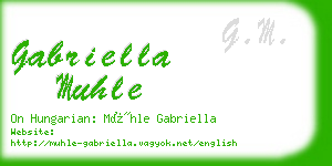 gabriella muhle business card